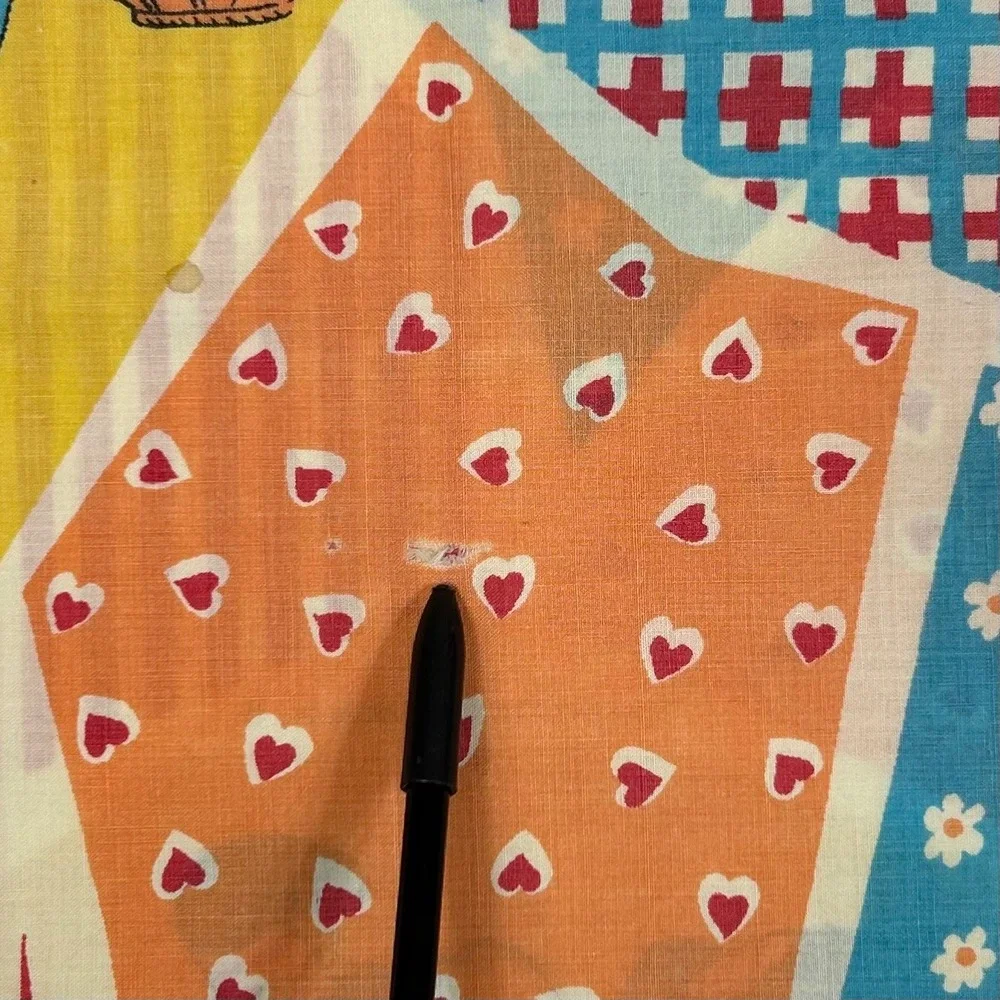 Vintage Raggedy Ann and Andy Pillowcase Bobbs-Merrill Patchwork Print MultiColor